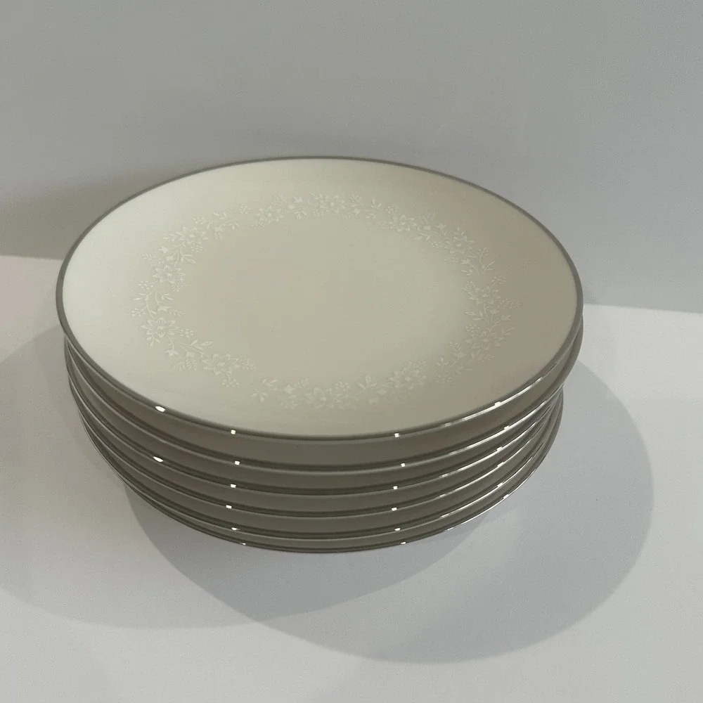 Set of 6 Noritake MONTBLANC Ivory China 6 1/4